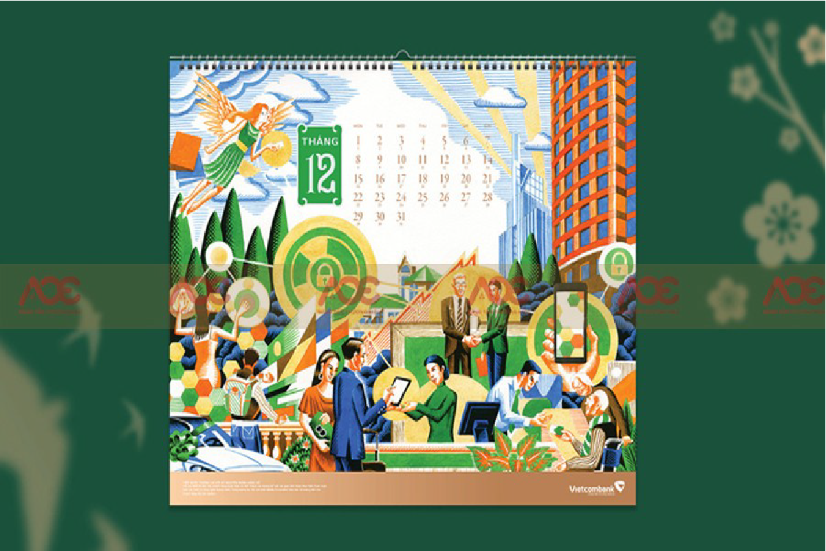 In lịch Tết phôi sẵn