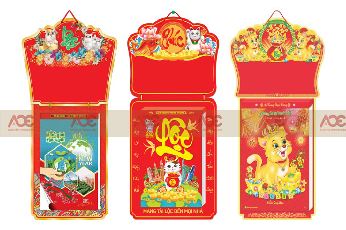 In lịch Tết phôi sẵn