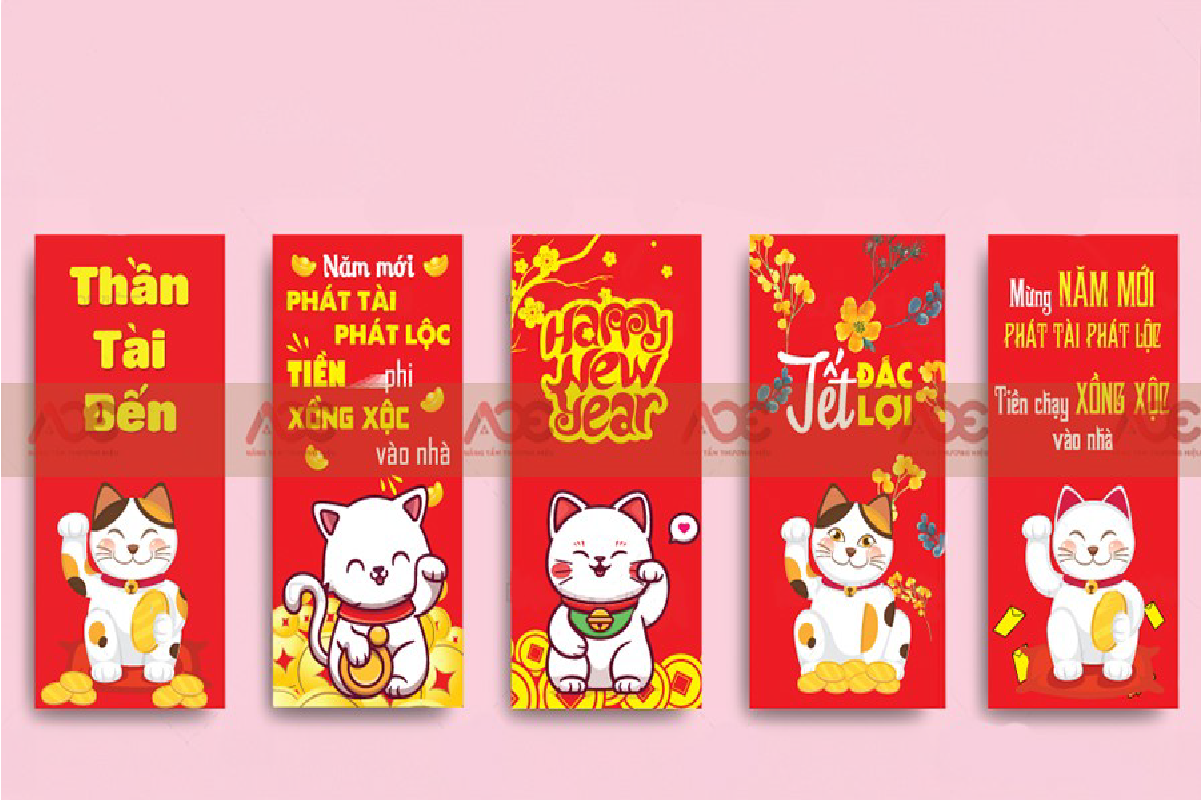 Những mẫu bao lì xì nổi bật tại In ấn ACE 2