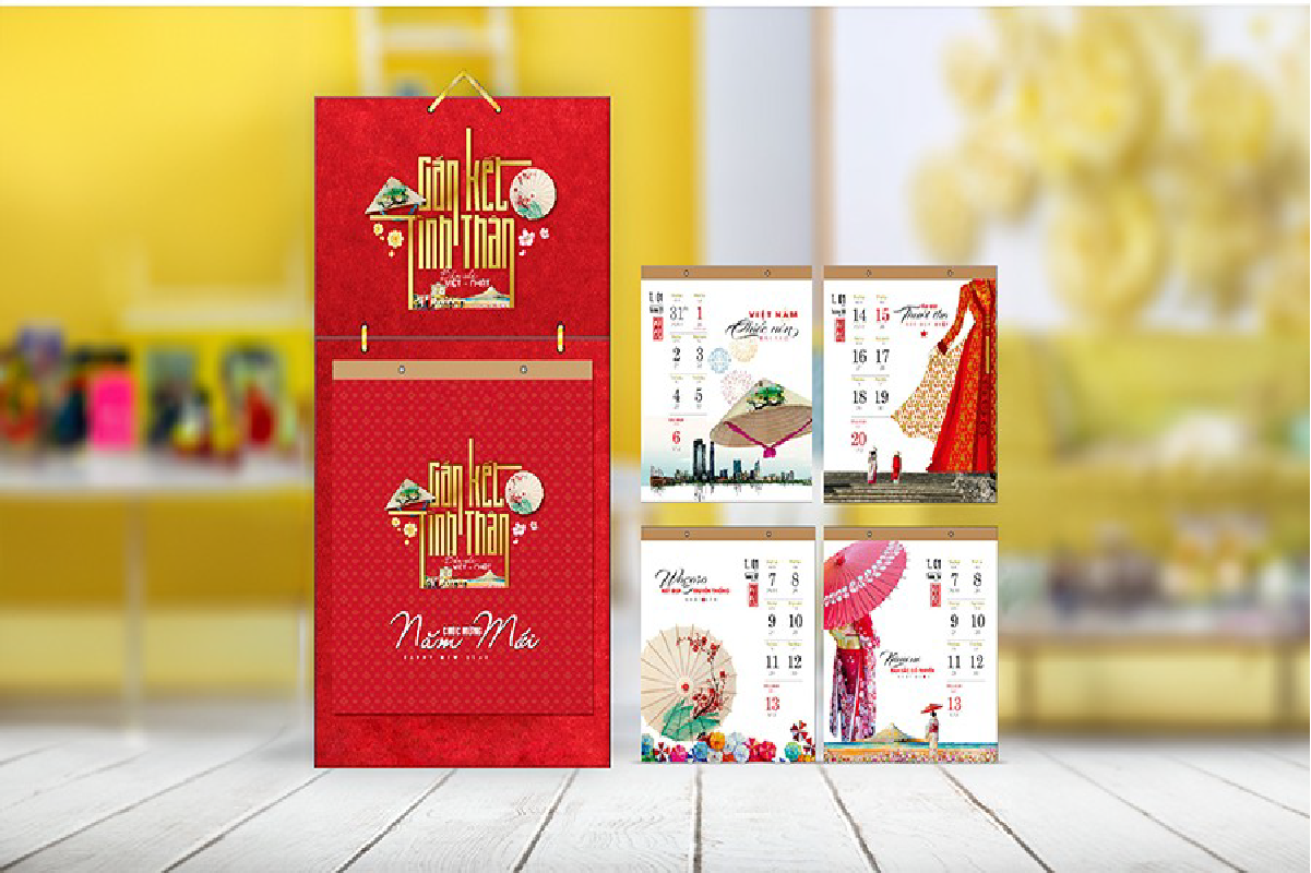 In lịch Tết thể hiện sự tri ân nhân viên, đối tác, khách hàng