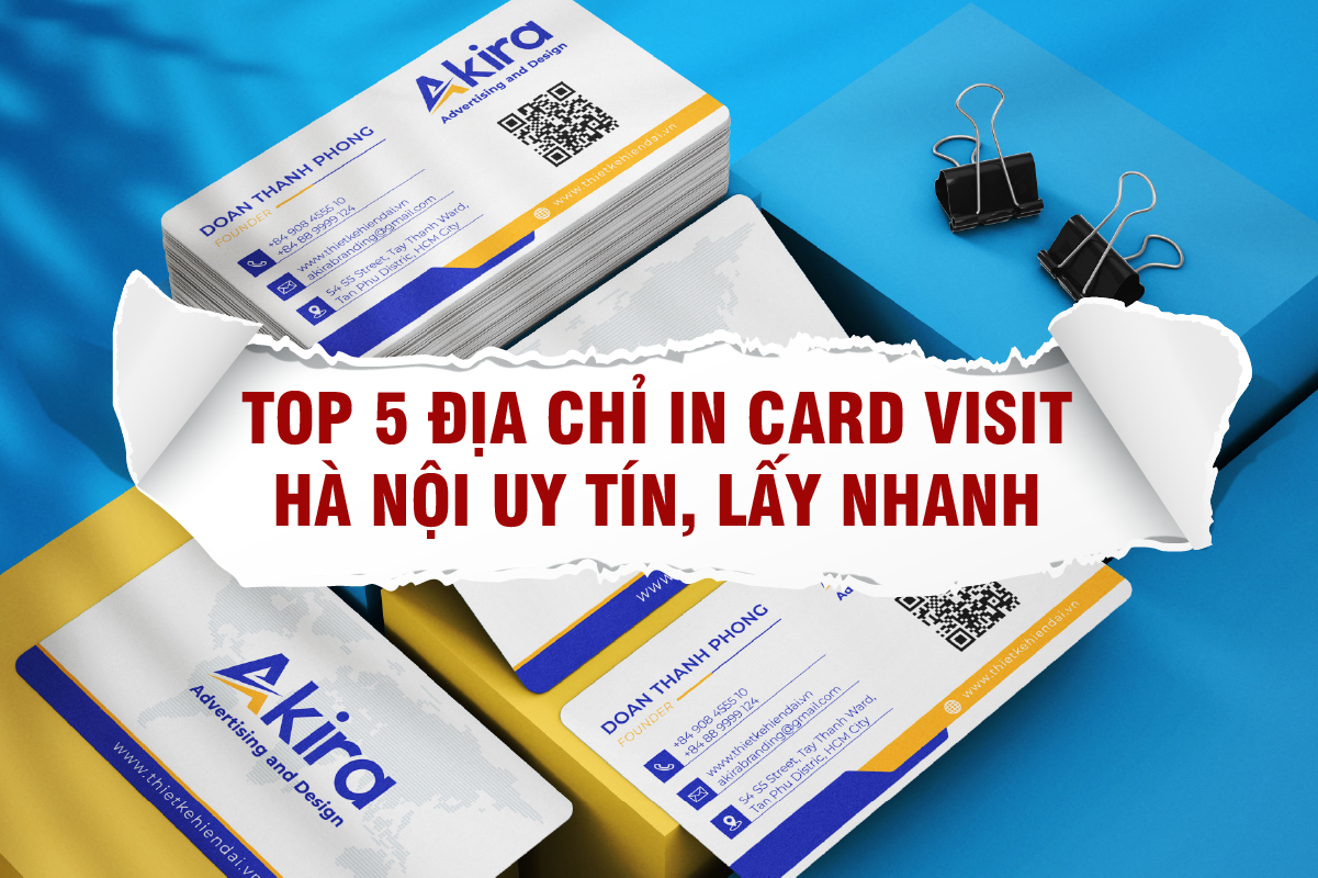 Top 5 địa chỉ in card visit Hà Nội uy tín, lấy nhanh