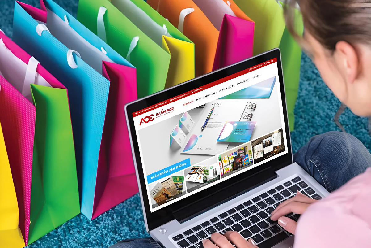 Đặt hàng trên web in ấn ACE