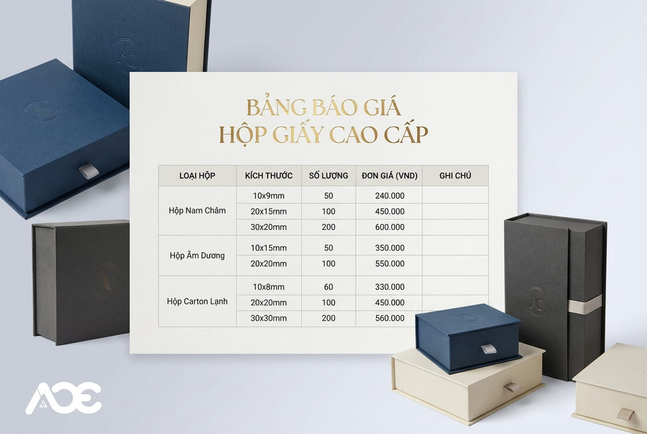 In hộp giấy cao cấp 12