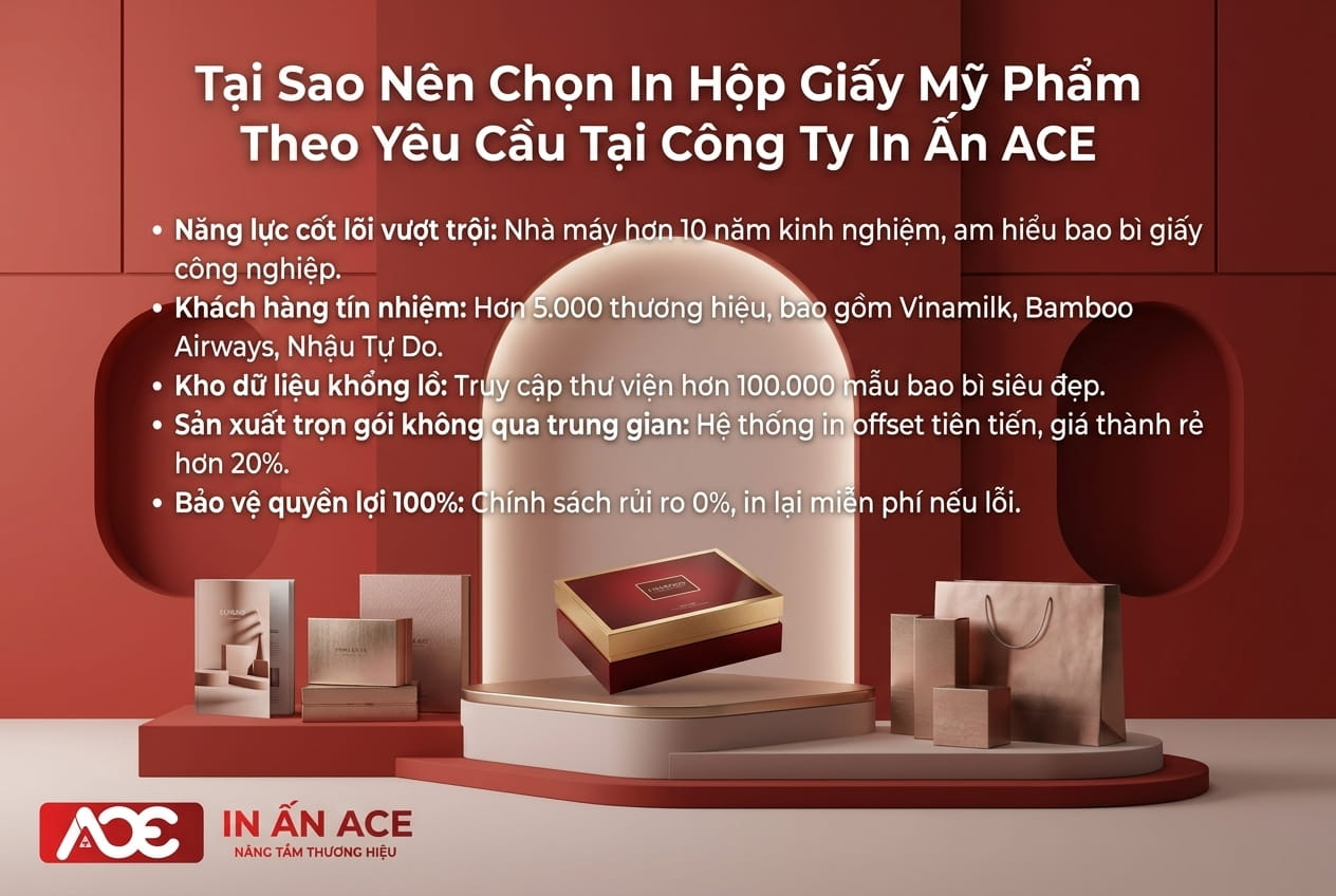 In hộp giấy mỹ phẩm