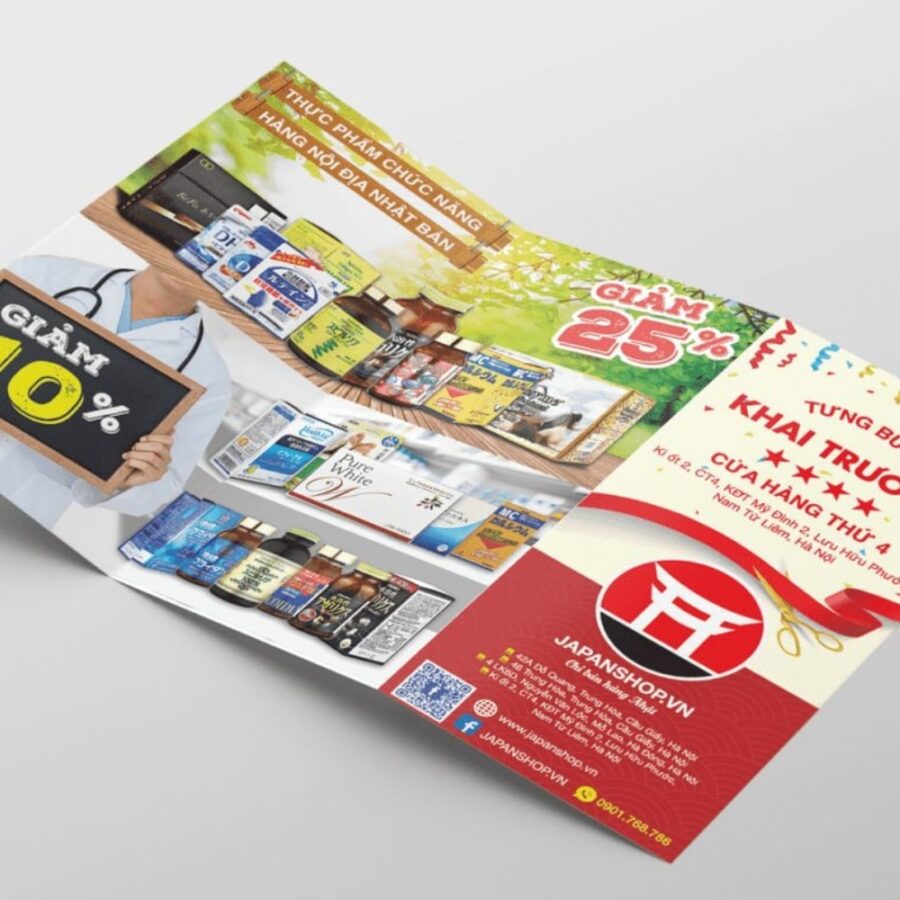 In tờ rơi A3 khai trương