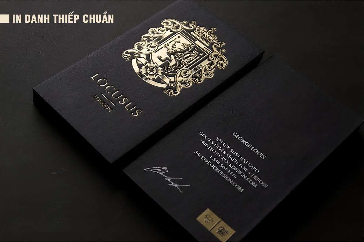In danh thiếp chuẩn