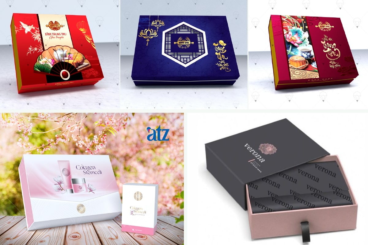 In hộp giấy cứng đựng quà tặng