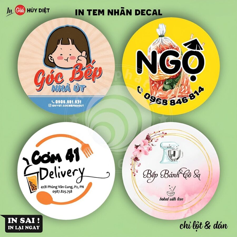 In tem nhãn decal