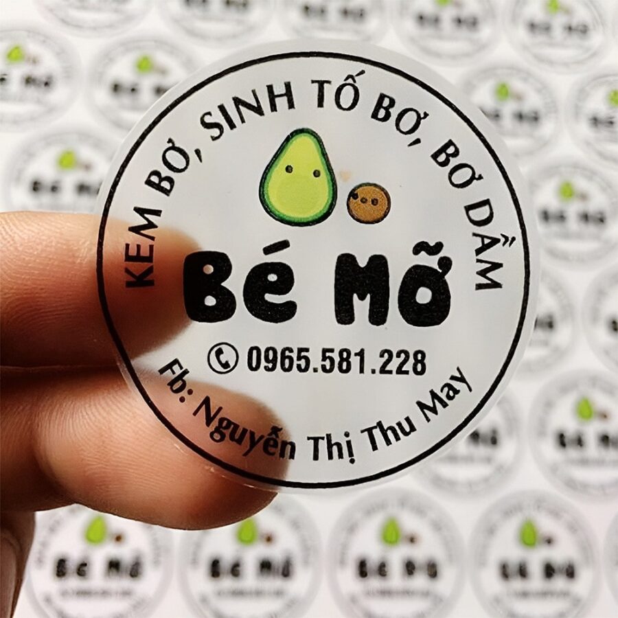 In tem nhãn decal trong