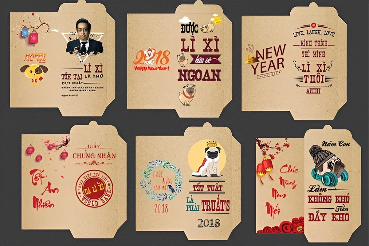 Kích thước in bao lì xì