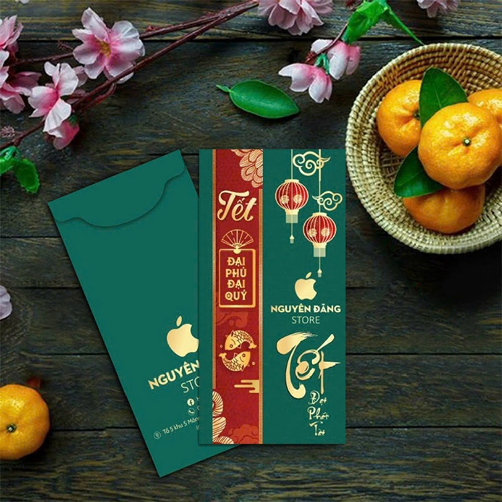 In bao lì xì xanh