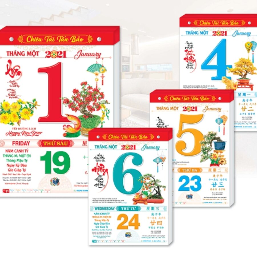 In lịch tết theo yêu cầu