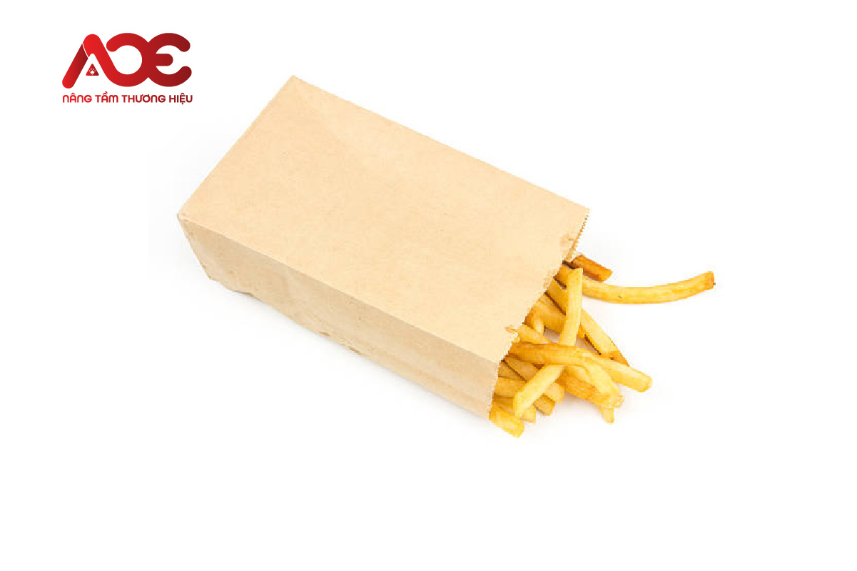Cách gấp túi giấy đựng khoai tây chiên hình hộp chữ nhật
