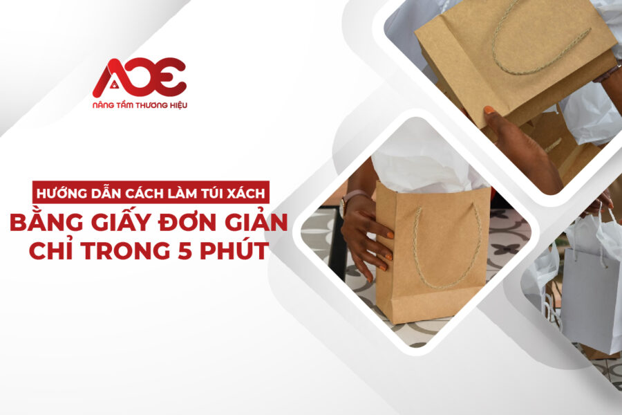 Hướng dẫn cách làm túi xách bằng giấy đơn giản chỉ trong 5 phút
