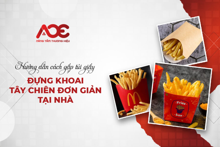 Hướng dẫn cách gấp túi giấy đựng khoai tây chiên đơn giản tại nhà