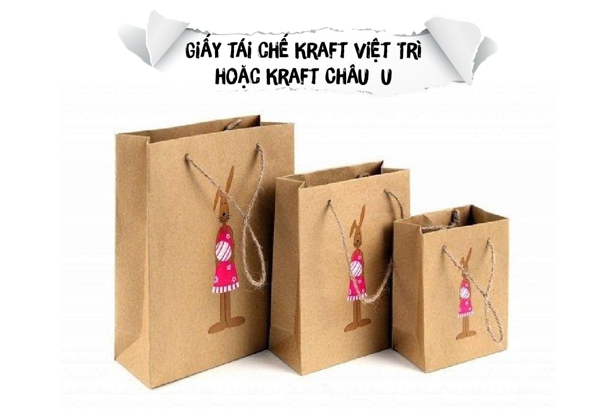 Giấy tái chế Kraft Việt Trì hoặc Kraft Châu Âu