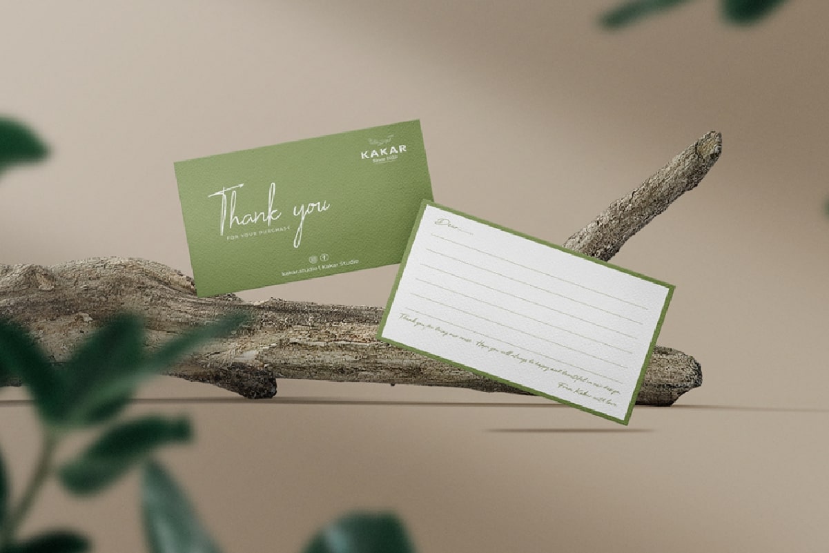 Mẫu card visit nâng số 2