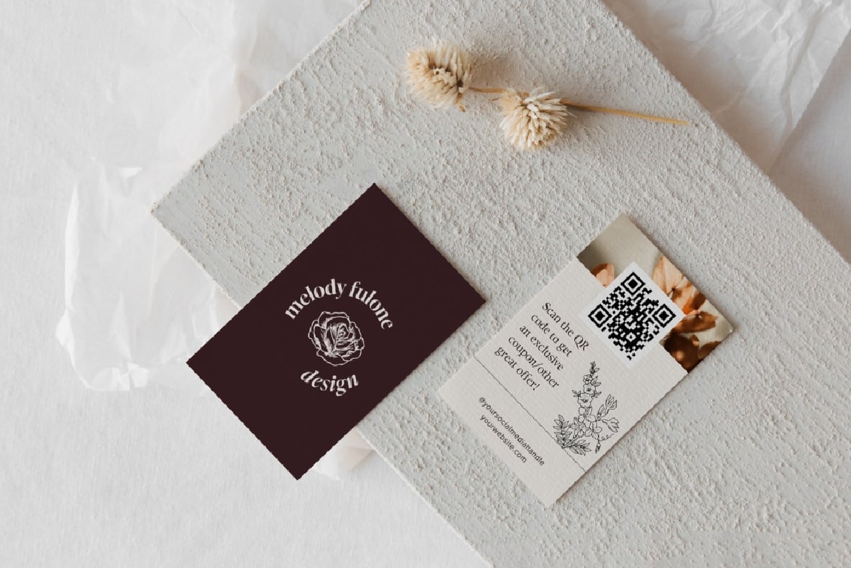 Mẫu card visit nâng số 3