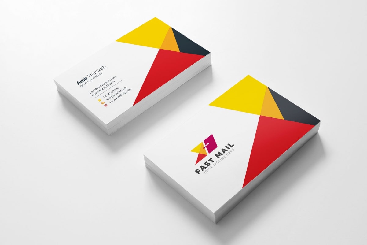 Mẫu card visit nâng số 4