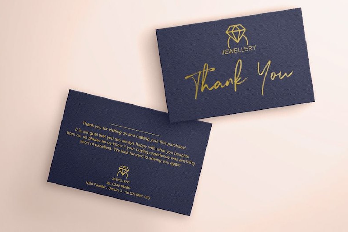 Mẫu card visit nâng số 6