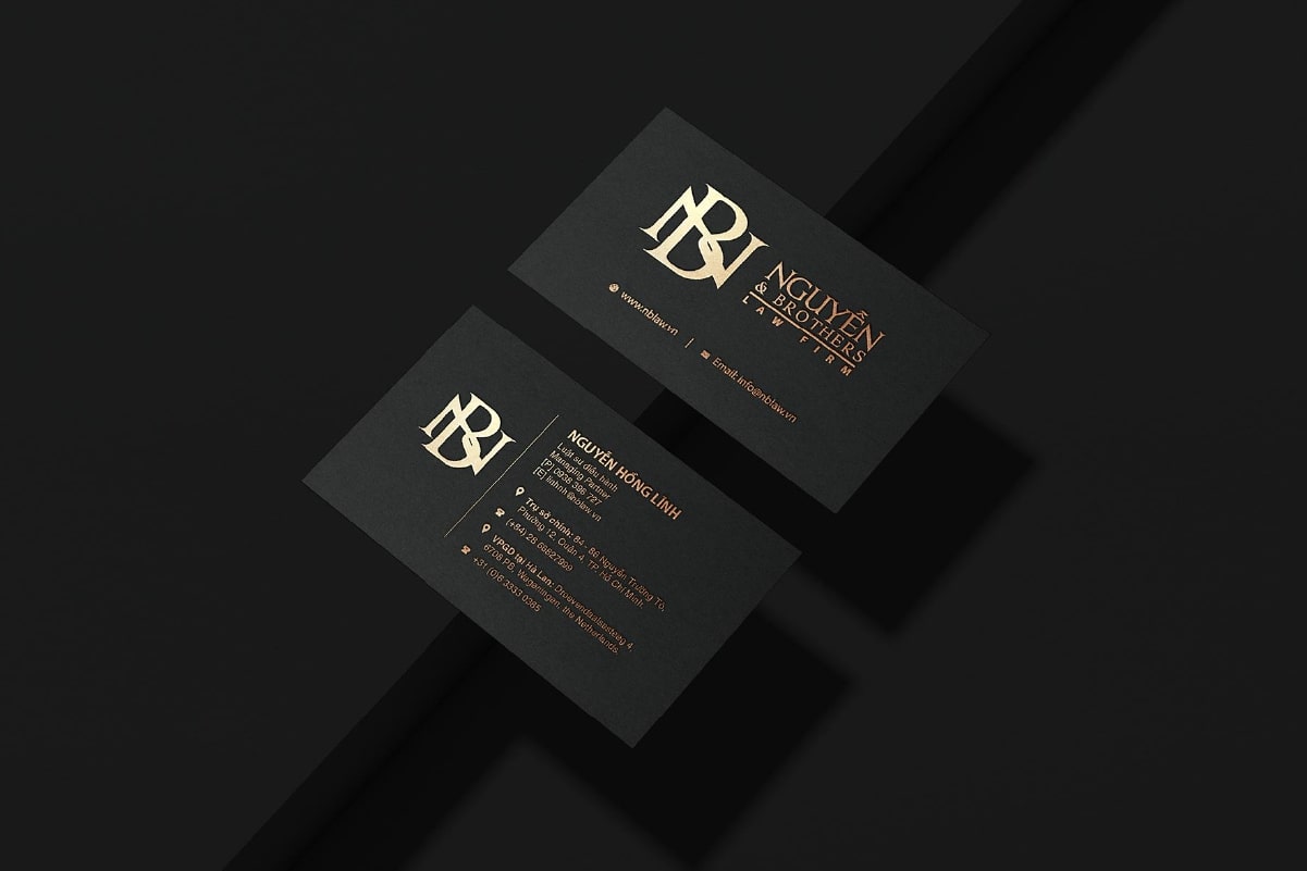 Mẫu card visit nâng số 7