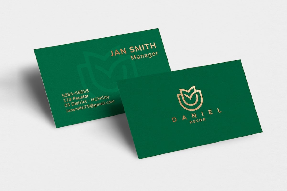 Mẫu card visit nâng số 8