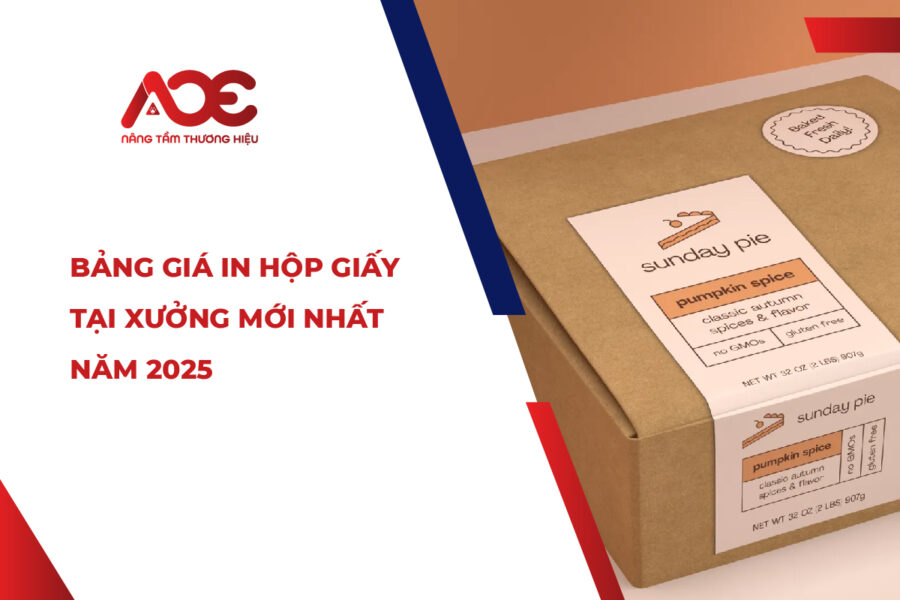 Bảng Giá In Hộp Giấy Tại Xưởng Mới Nhất Năm 2025