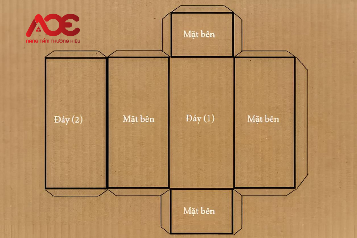 Cách làm hộp giấy hình chữ nhật không nắp