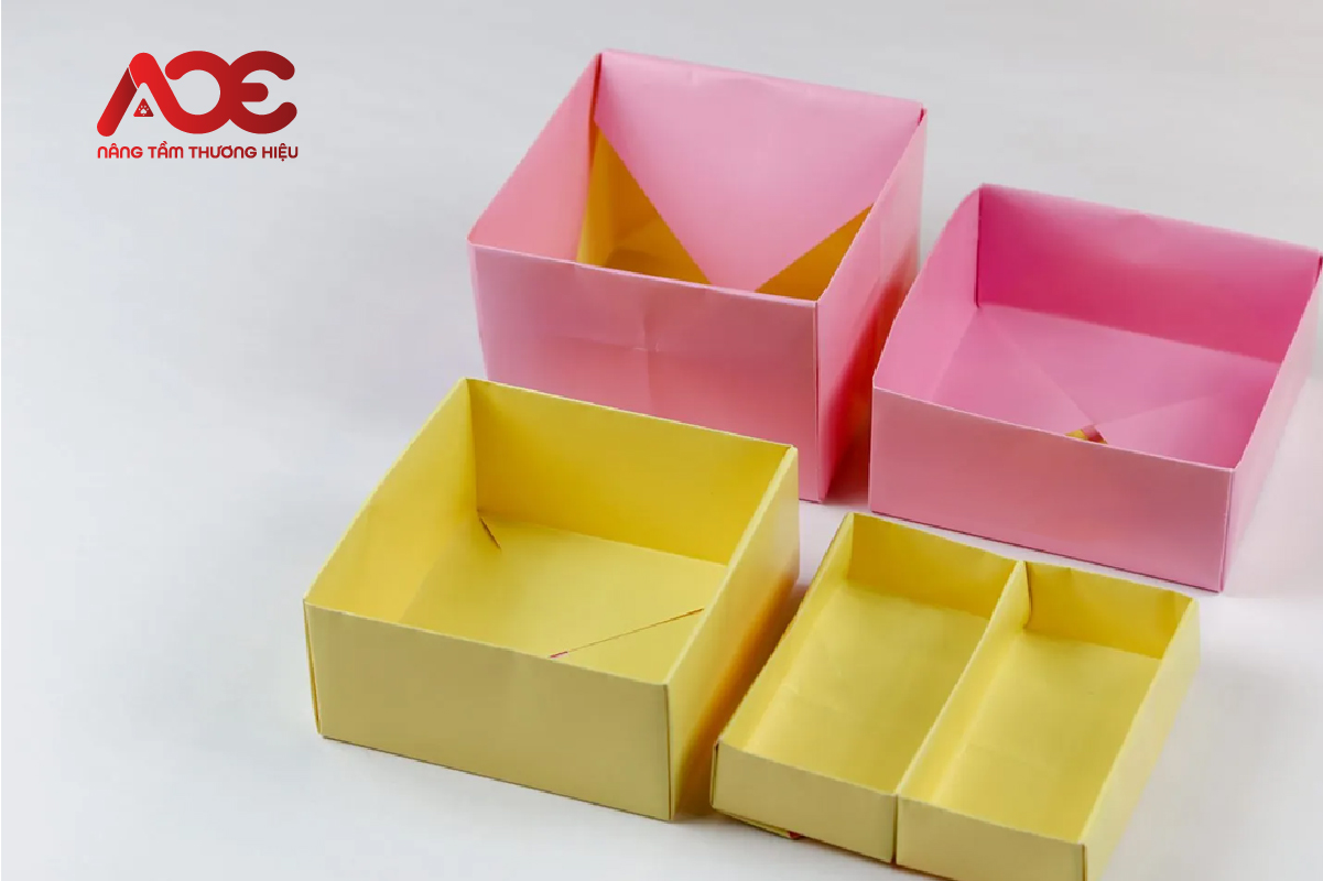 Cách làm hộp giấy mini hình vuông