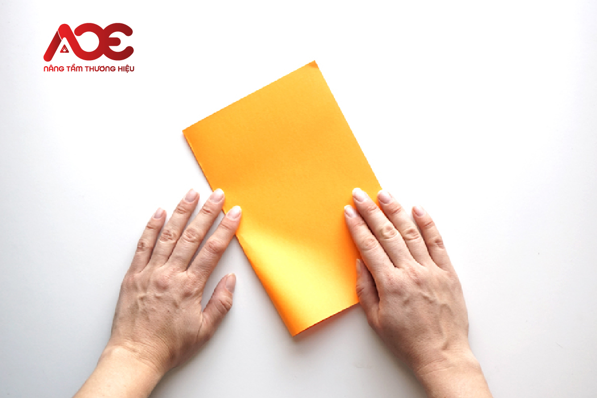 Cách xếp hộp giấy hình chữ nhật