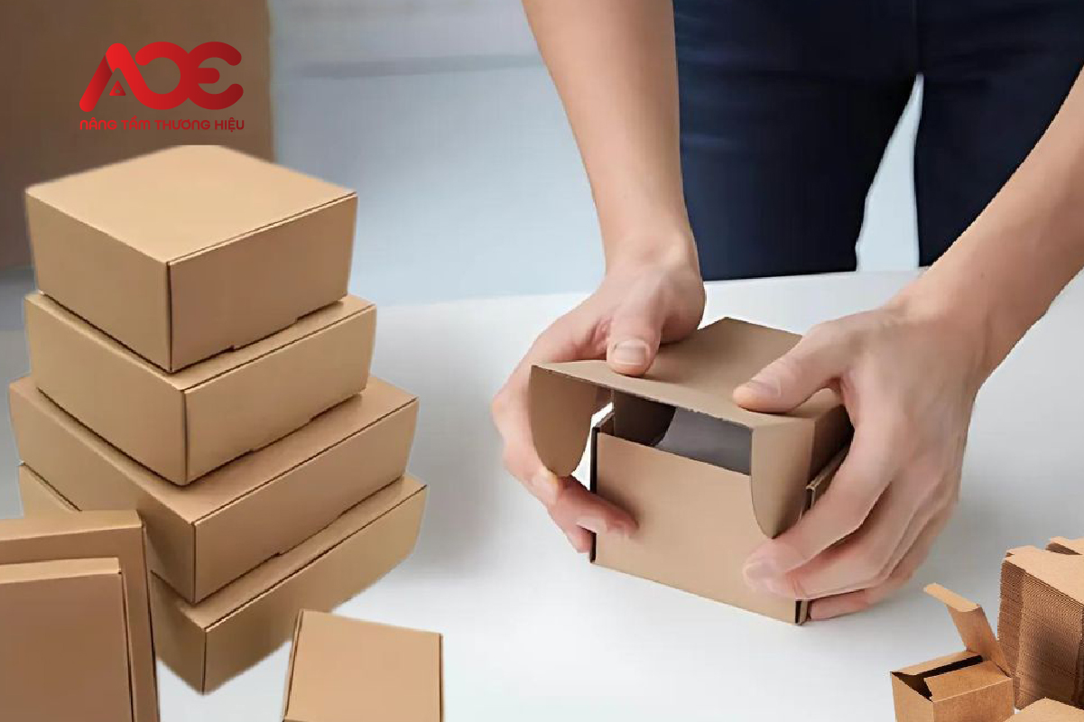 Cách xếp hộp giấy hình vuông