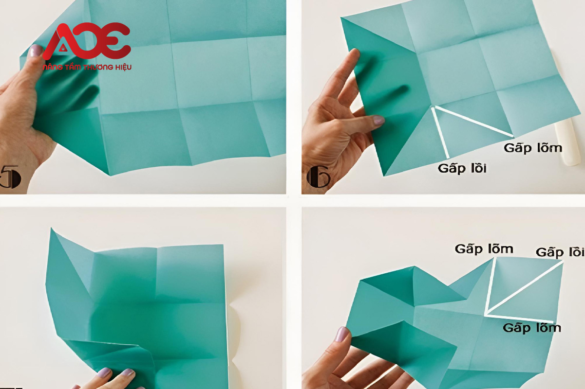 Hướng dẫn chi tiết cách gấp hộp giấy bằng giấy A4