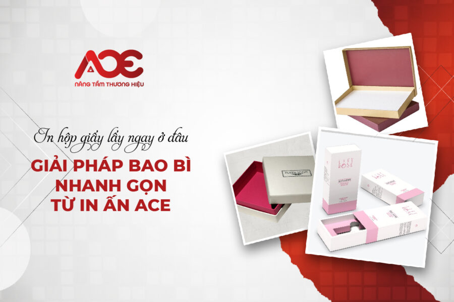 In Hộp Giấy Lấy Ngay Ở Đâu - Giải Pháp Bao Bì Nhanh Gọn Từ In Ấn ACE