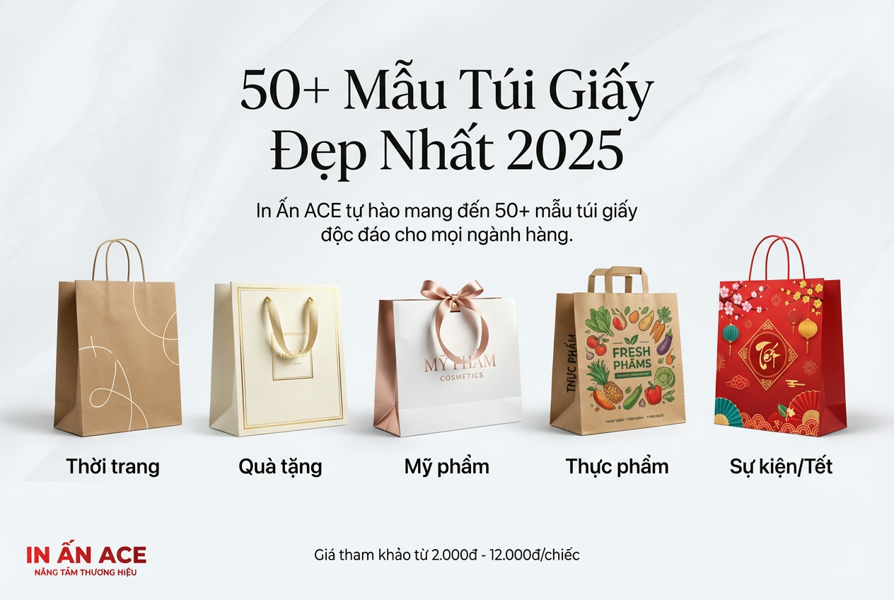 50+ Mẫu Túi Giấy Đẹp Nhất 2025